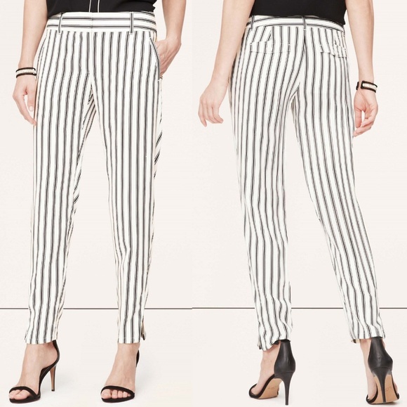 LOFT Pants - Loft Marisa Fit Striped Trousers